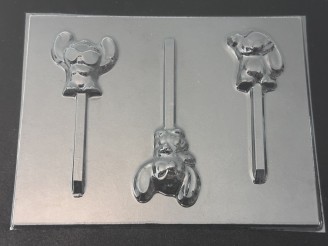 593sp Hawaiian Girl's Friend Chocolate or Hard Candy Lollipop Mold 